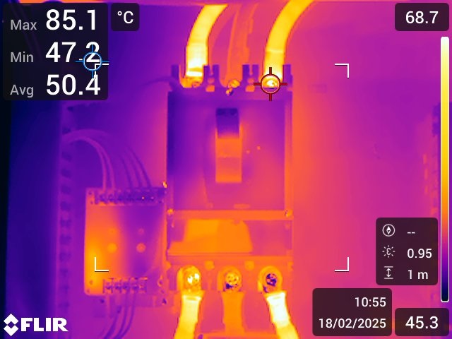 Infrared scanning switchgear